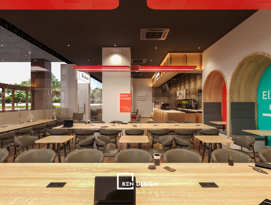 Thiết kế cafe coworking Flow Haus cơ sở 2 tại Mễ Trì